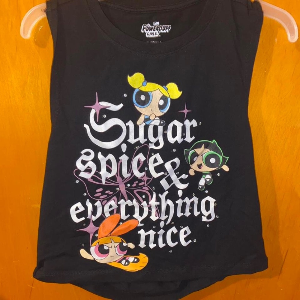 Powerpuff Girls Spilt back crop top